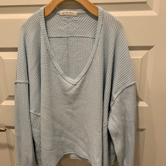 Free People Coraline Thermal Oversize 'Boho Chic' long sleeve - Picture 6 of 10